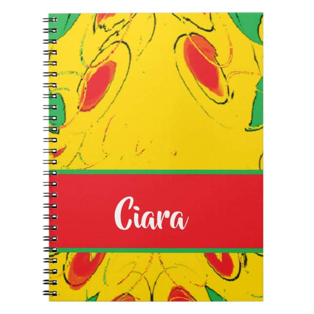 Carnet design coloré Abstrait sur (Devant)