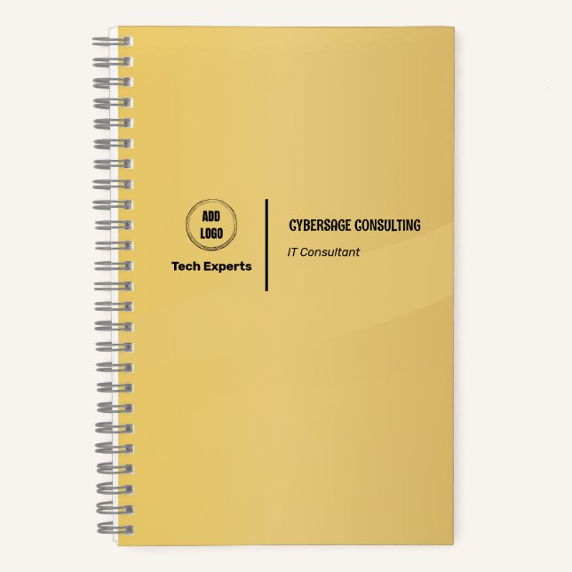 Carnet Design couleur or (Recto)