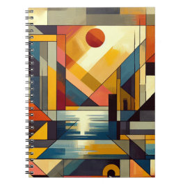 Carnet Design d'art Abstrait au coucher du soleil