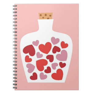 Carnet Design de carte de Saint-Valentin