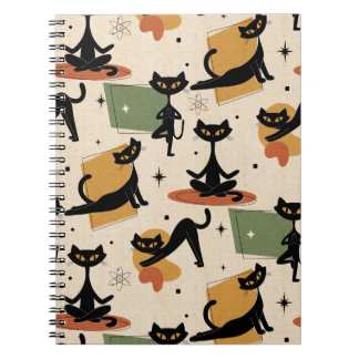Carnet Design de chat atomique du milieu du siècle | Chat