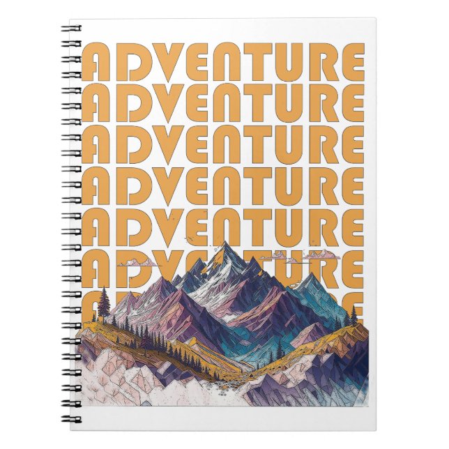Carnet Design de montagne d'aventure (Devant)