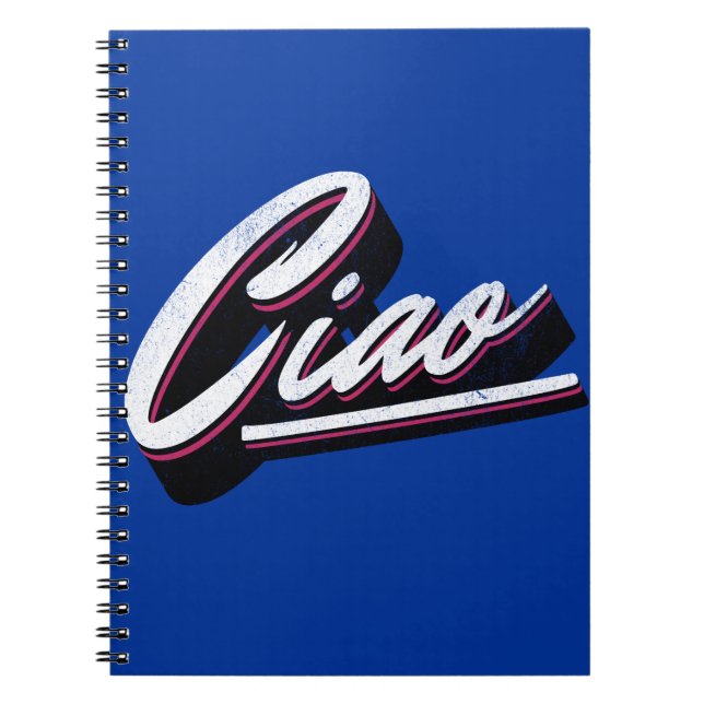 Carnet Design de texte Ciao (Devant)
