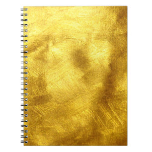 Carnet Design de Texture Dorée Luxueux