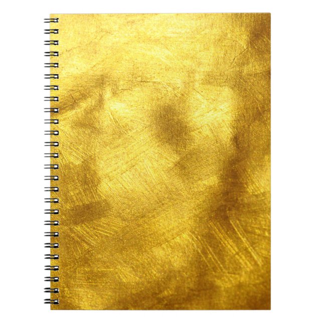 Carnet Design de Texture Dorée Luxueux (Devant)