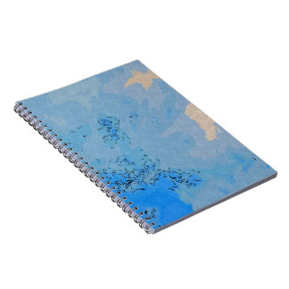 Carnet Design du ciel bleu Pastel