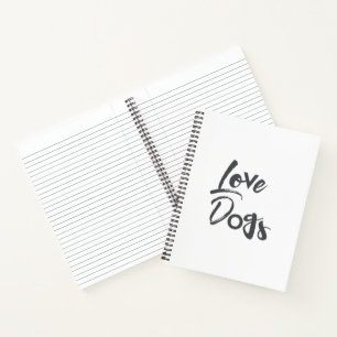 Carnet Design moderne, simple, urbain, cool de Love Dogs