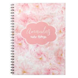 Carnet Design Motif élégant en fleur de cerisier