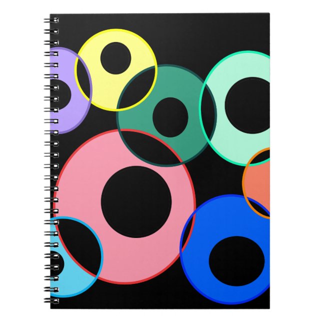 Carnet Design Rainbow Billiard Balls (Devant)