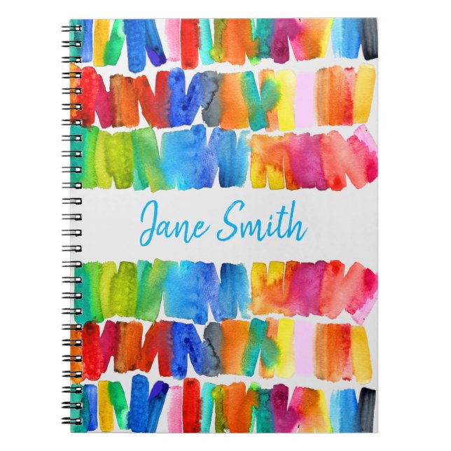 Carnet Désordre de couleurs folles abstraites modernes (Devant)