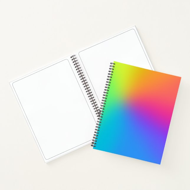 Carnet d'esquisse de dégradé arc-en-ciel (Intérieur)