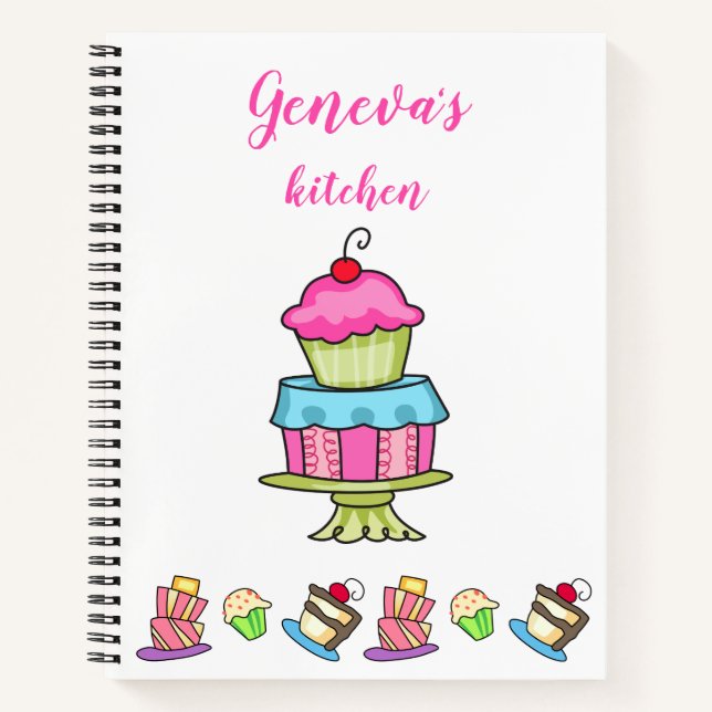 Carnet Dessert personnalisé (Devant)