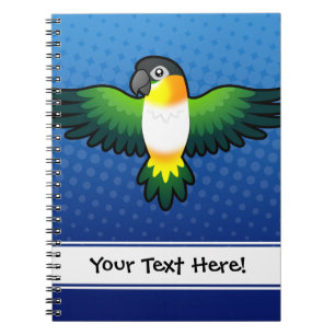 Carnet Dessin animé Caique / Inséparable / Pionus / Perro
