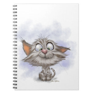 Carnet Dessin animé de chaton tabby amusant