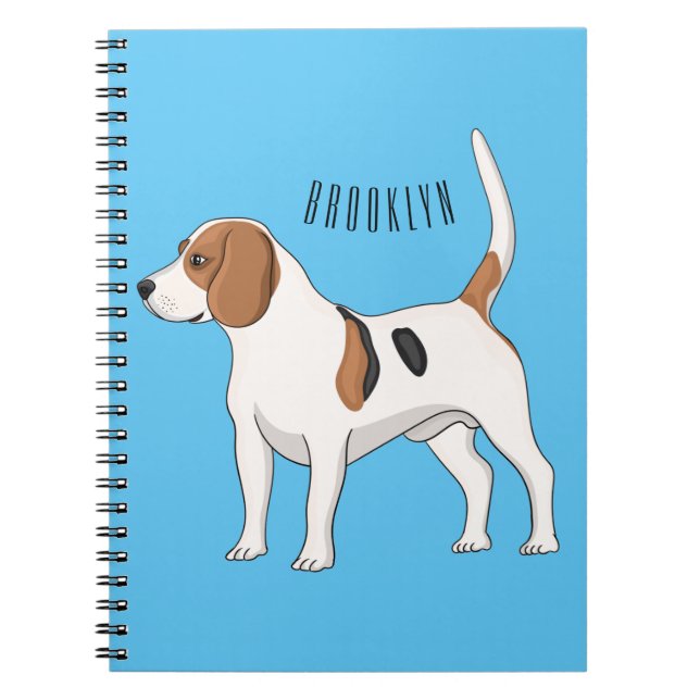 Carnet dessin animé de chien beagle (Devant)