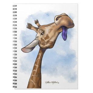 Carnet Dessin animé de girafe condescendant