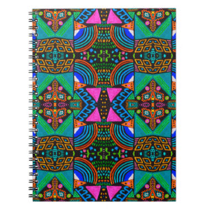 Carnet Dessin artistique africain. Motif aztèque sans cou
