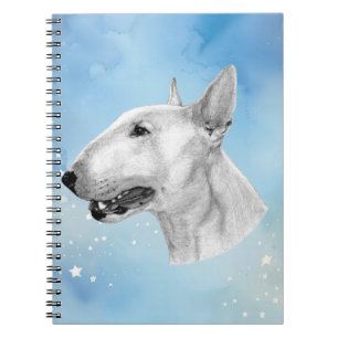 Carnet dessin au crayon Bull Terrier