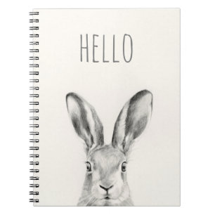 Carnet Dessin au crayon de lapin