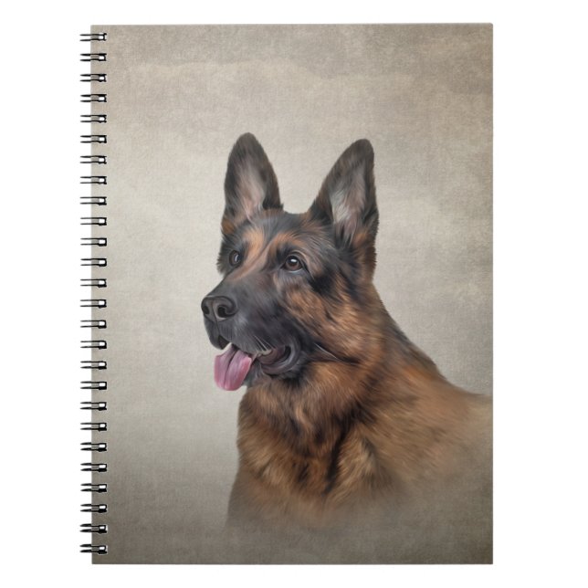 Carnet Dessin Chien berger allemand (Devant)