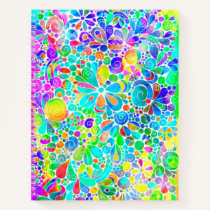 Carnet Dessin d'art fantastique - Fleurs abstraites 2