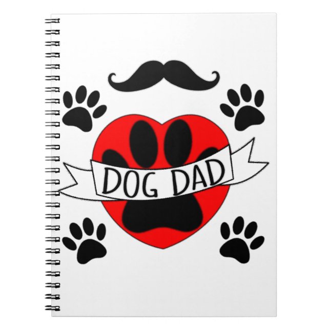 Carnet Dessin De Chien Papa Paw Et Red Heart (Devant)