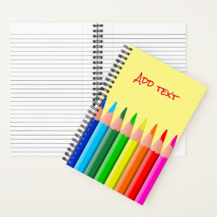 Carnet Dessin de crayons colorés