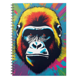 Carnet Dessin de dessin de peinture Gorilla Pop