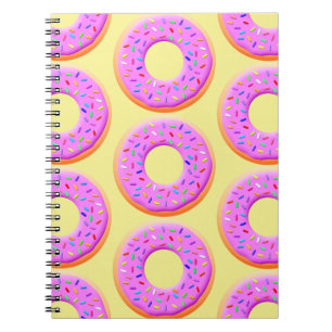 Carnet Dessin de donut mignon avec pépites