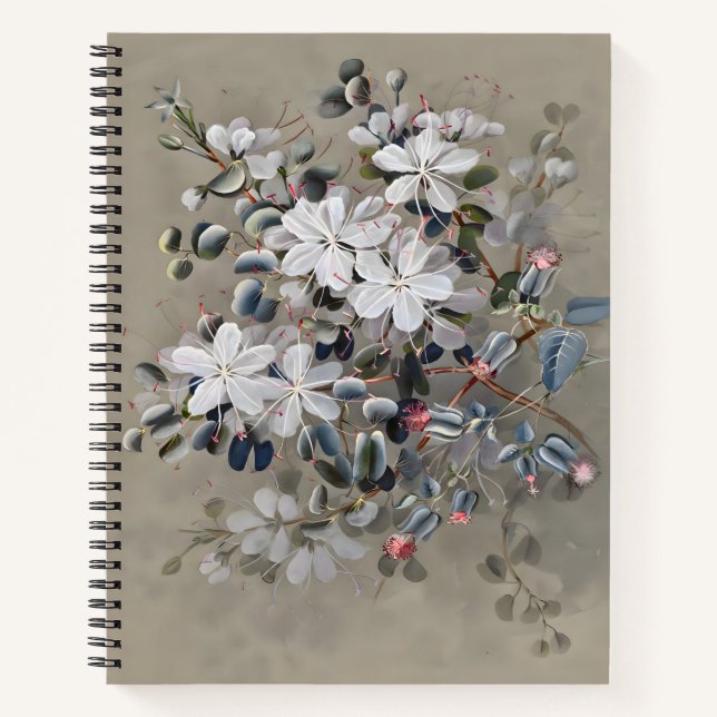 Carnet Dessin de fleurs de Bauhinia, Aquarelle cadeau (Devant)