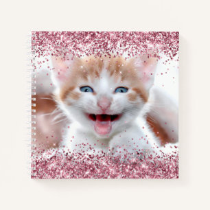 Carnet Dessin de photo scintillant rose faussement brilla
