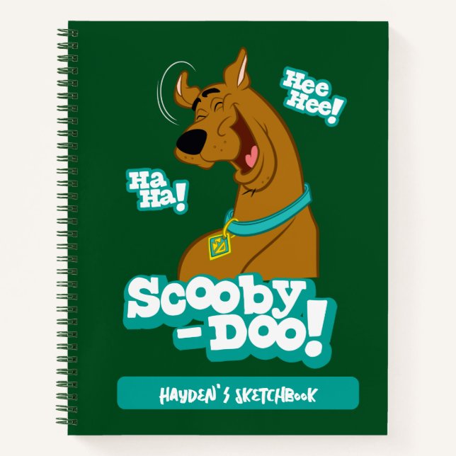 Carnet Dessin de Scooby-Doo riant (Devant)