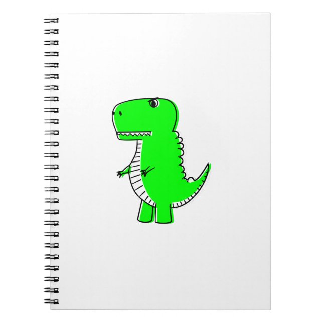 Carnet Dessin Dinosaure Vert (Devant)