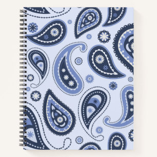 Carnet Dessin imprimé paisley floral complexe