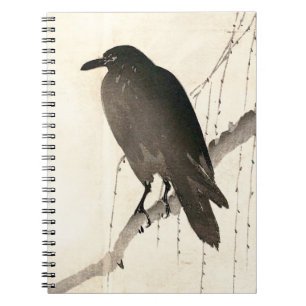 Carnet Dessin japonais d'un corbeau