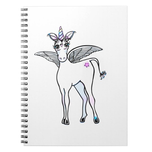 Carnet Dessin magique amusant Unicorn (Devant)