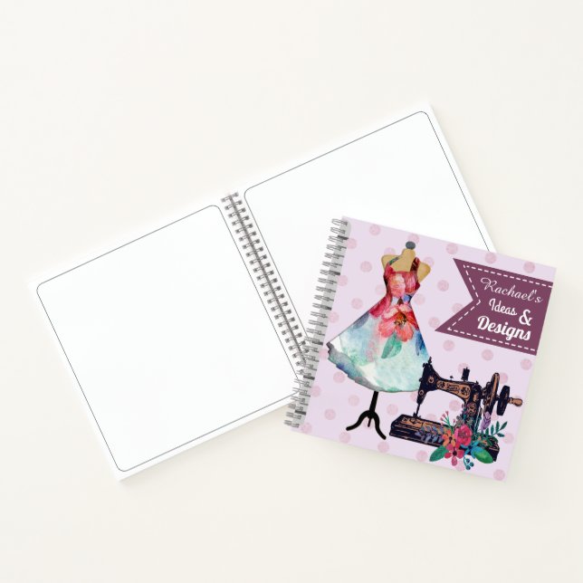 Carnet Dessin personnalisé Fashion Design (Intérieur)