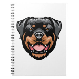 Carnet Dessin Portrait de Rottweiler