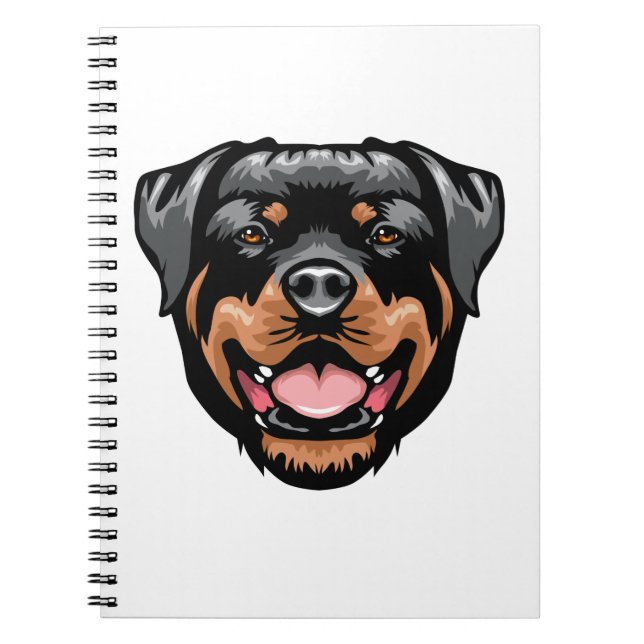 Carnet Dessin Portrait Rottweiler (Devant)