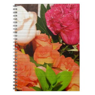 Carnet Destin coloré de noce de compositions florales