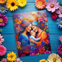 Deux mamans avec leur bébé