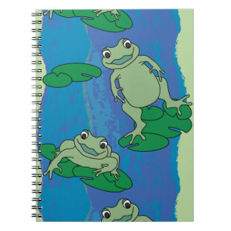 Carnet Deux Motifs de grenouilles