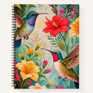 Carnet Deux Oiseaux Humming