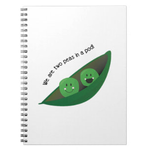Carnet Deux pois dans la cosse