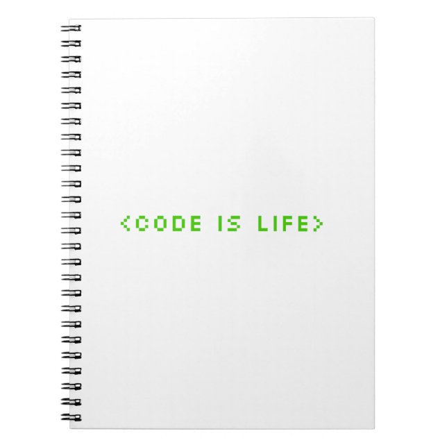 Carnet Déverrouiller votre potentiel avec le code est vie (Devant)
