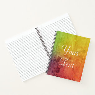 Carnet Déversement de peinture personnalisé