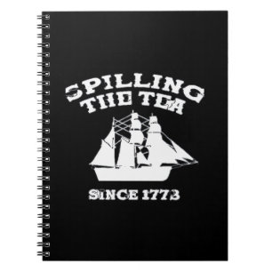 Carnet Déverser Le Thé Depuis 1773 Patrioti Révolutionnai