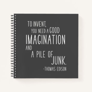 Carnet Devis de l'inventeur d'imagination inspirante amus