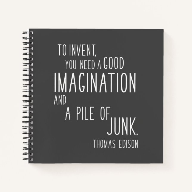 Carnet Devis de l'inventeur d'imagination inspirante amus (Devant)