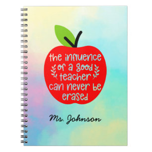 Carnet Devis inspirant Teacher Apple personnalisé